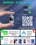 Wireless CarPlay Adapter - Wireless Upgrade of Wired CarPlay, Plug & Play, Compatible with iPhone iOS 10+ & Vehicles with Wired CarPlay, Silver