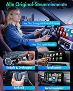 Wireless CarPlay Adapter - Wireless Upgrade of Wired CarPlay, Plug & Play, Compatible with iPhone iOS 10+ & Vehicles with Wired CarPlay, Silver