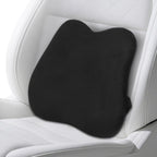 Quirlig Lumbar Car Cushion, Lumbar Cushion Office Chair in Memory Foam, Ergonomic Back Cushion, Lumbar Support for Car, Office, Black