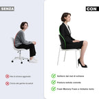 Quirlig Lumbar Car Cushion, Lumbar Cushion Office Chair in Memory Foam, Ergonomic Back Cushion, Lumbar Support for Car, Office, Black