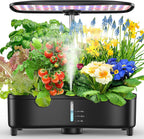 15 Pods, Hydroponics System for Growing System, Aeroponic Technology for 3x Faster Growth, Integrated Full Spectrum LED Light, Smart Indoor Garden for Herbs, Lettuce